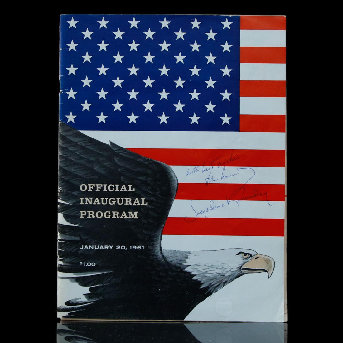 John & Jacqueline Kennedy Signed Inaugural Program (1 of 5)