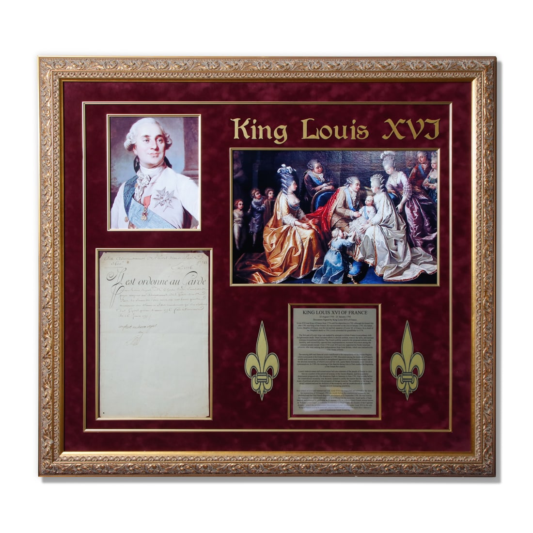 Exquisite King Louis XVI Signed Royal Document (1 of 5)