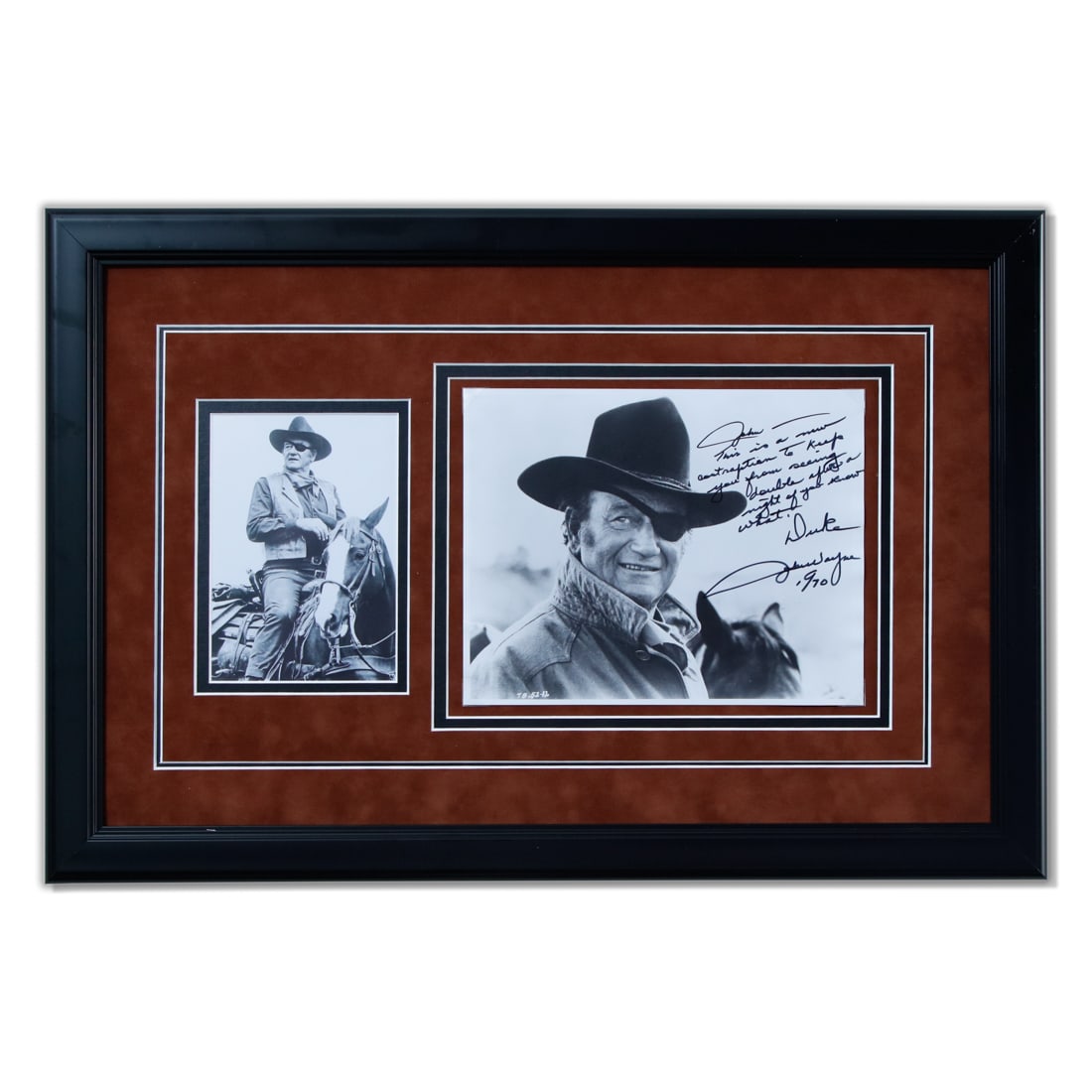 Jack Swigert Owned John Wayne Signed Photograph (1 of 5)