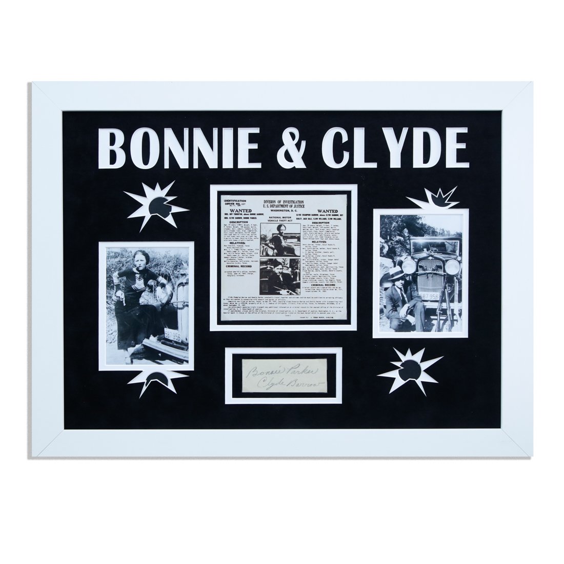 Bonnie and Clyde Signed Autograph Cut (1 of 4)