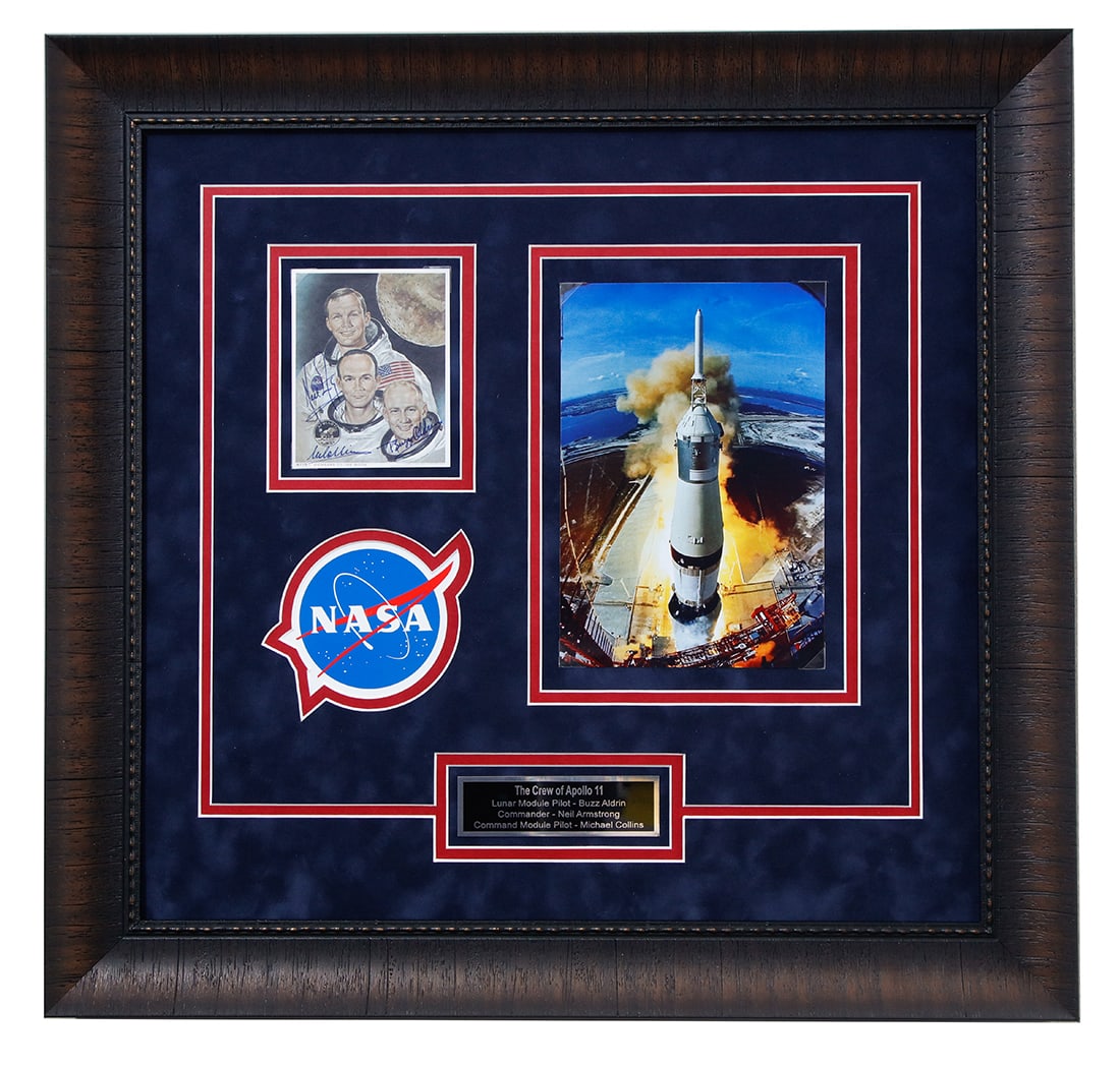 Apollo 11 Astronauts Signed 4x6 Lithograph (1 of 5)