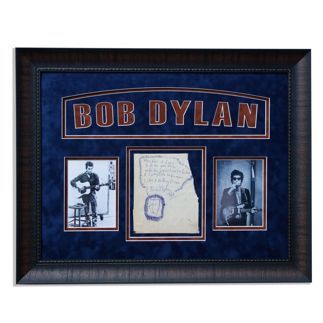 Bob Dylan Signed "Like A Rolling Stone" Lyrics (1 of 6)