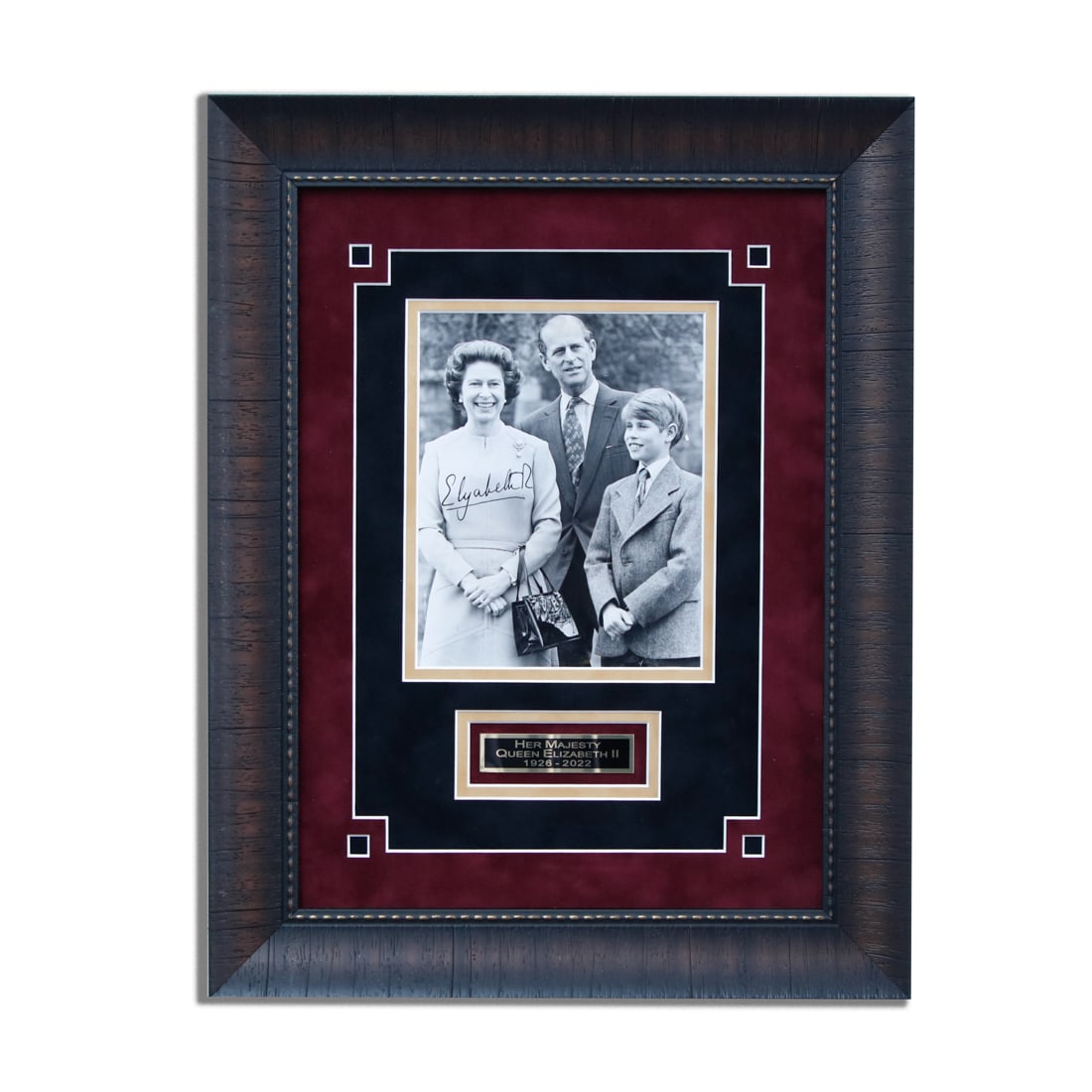Queen Elizabeth II Signed Family Portrait Photo (1 of 4)