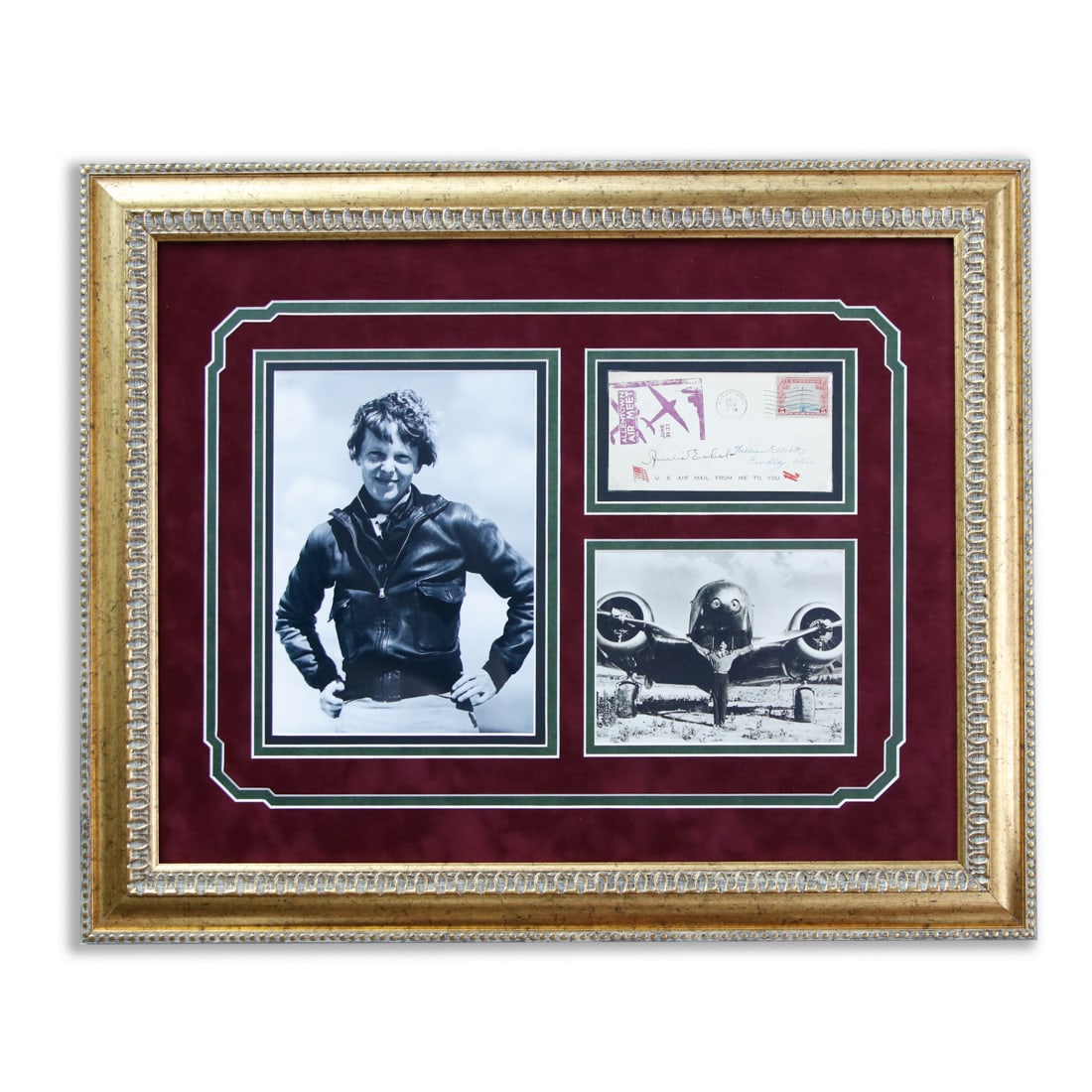 Very Rare Amelia Earhart Signed Air Mail Envelope (1 of 4)