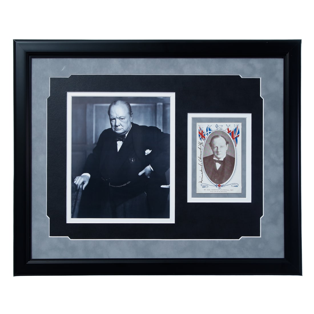 Winston Churchill Signed Political Photocard (1 of 3)