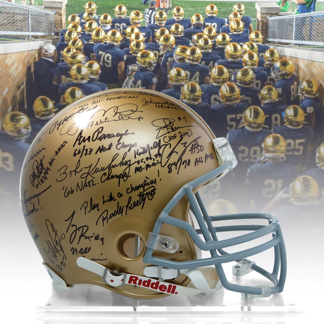 Notre Dame Legends LE #1 of 24  Signed Helmet (1 of 10)
