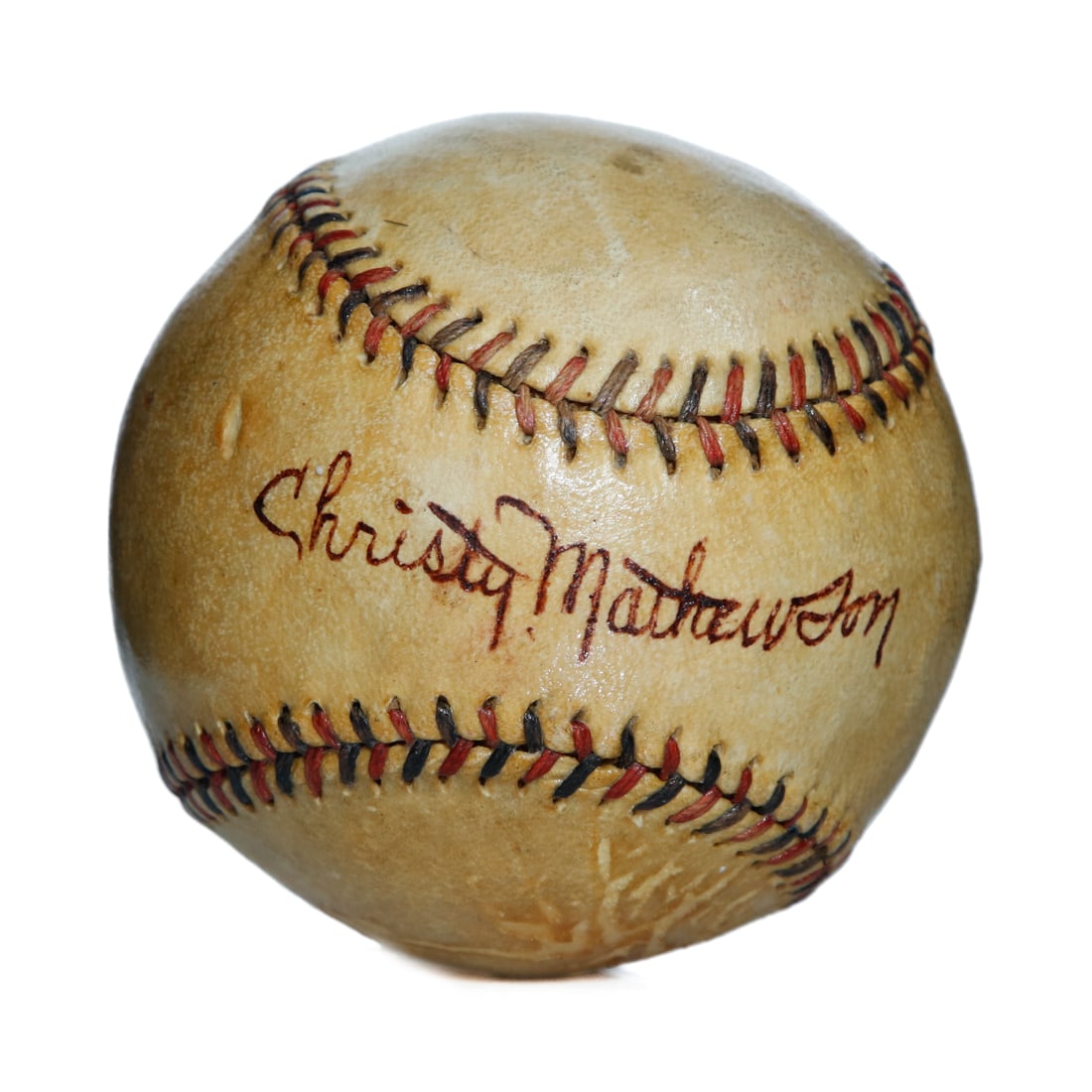 Christy Mathewson Signed Onl Baseball Auction
