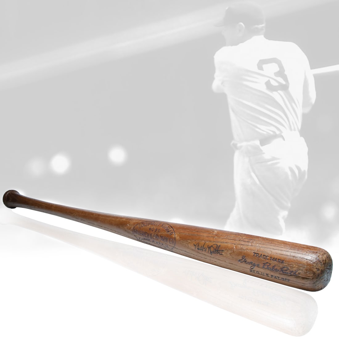 Babe Ruth Signed Louisville Slugger Baseball Bat Auction