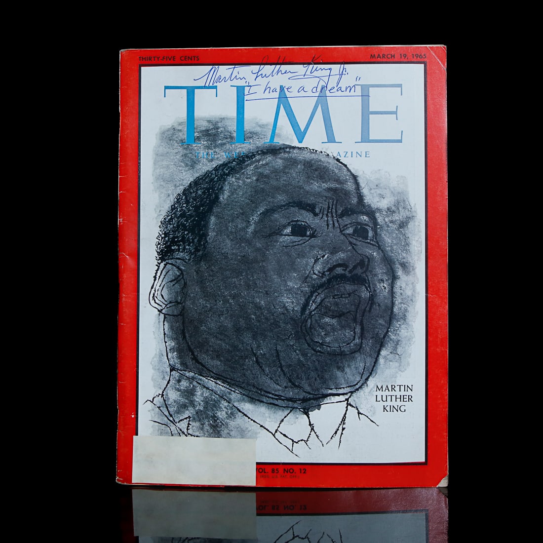 Martin Luther King Jr. Signed  Time Magazine (1 of 6)