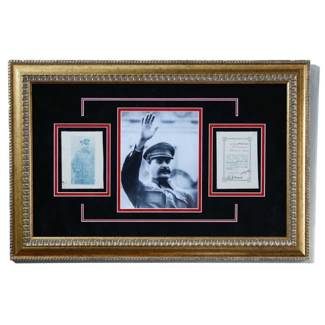 Stalin Signed Document - Framed Artifact (1 of 5)