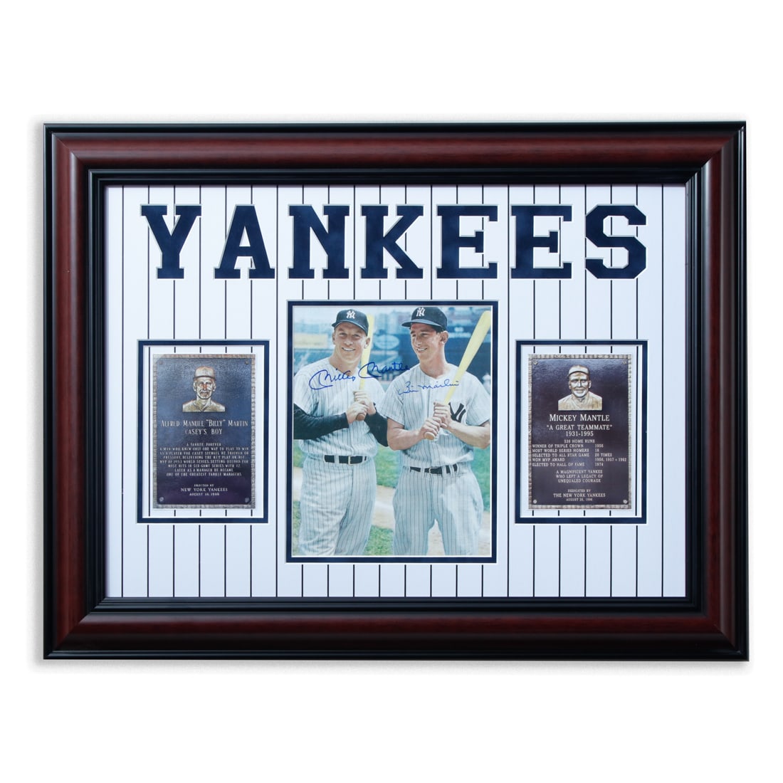 Mickey Mantle & Billy Martin Signed 8x10 Photo (1 of 3)