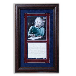 Albert Einstein Handwritten Letter to His Son: We are privileged to present a deeply personal and historically significant item for auction: a handwritten letter by the renowned theoretical physicist Albert Einstein addressed to his son and affect