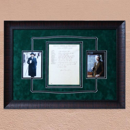 A. Einstein Signed Equation on ECOAS Letterhead (1 of 6)