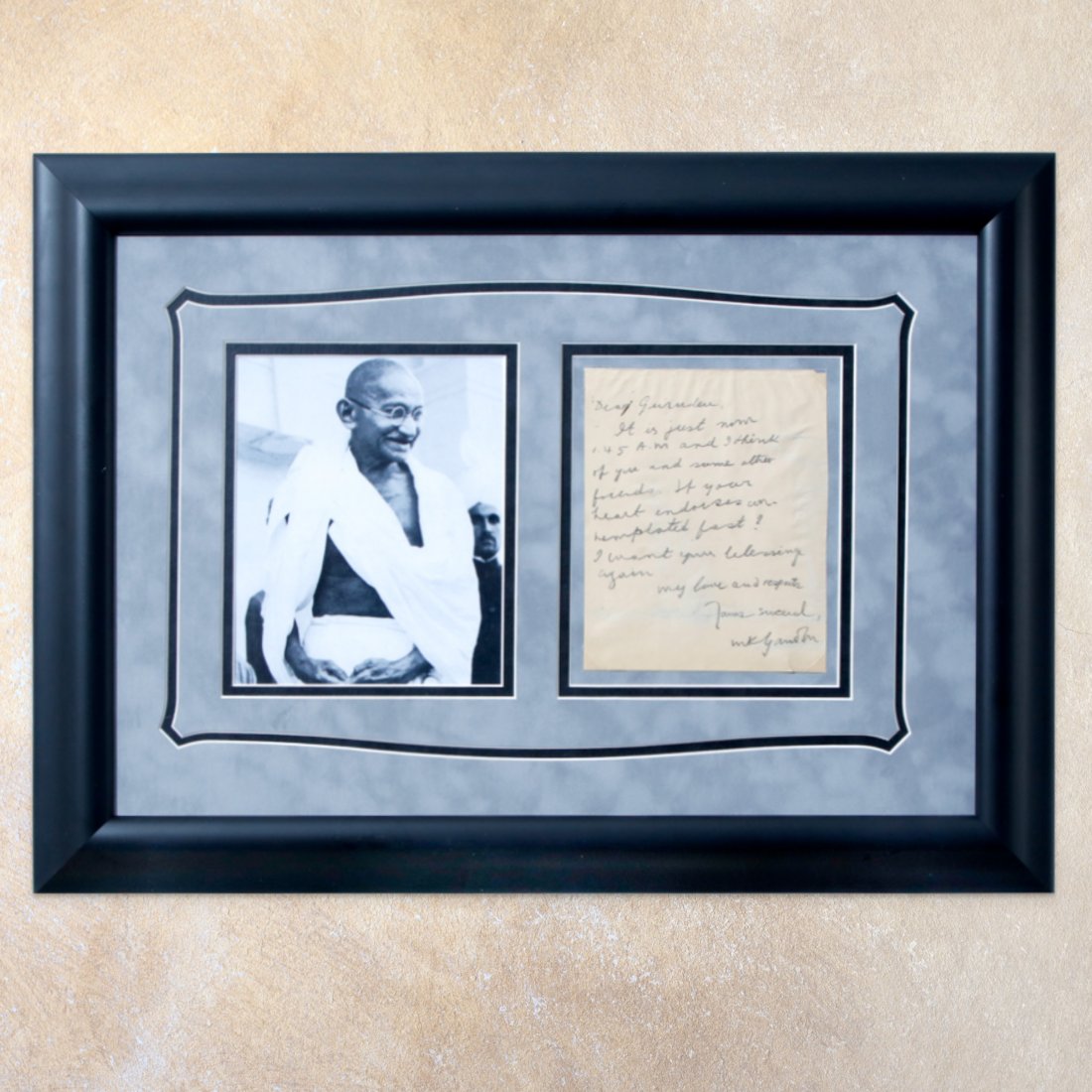 Mahatma Gandhi's Handwritten Letter, Signed (1 of 6)
