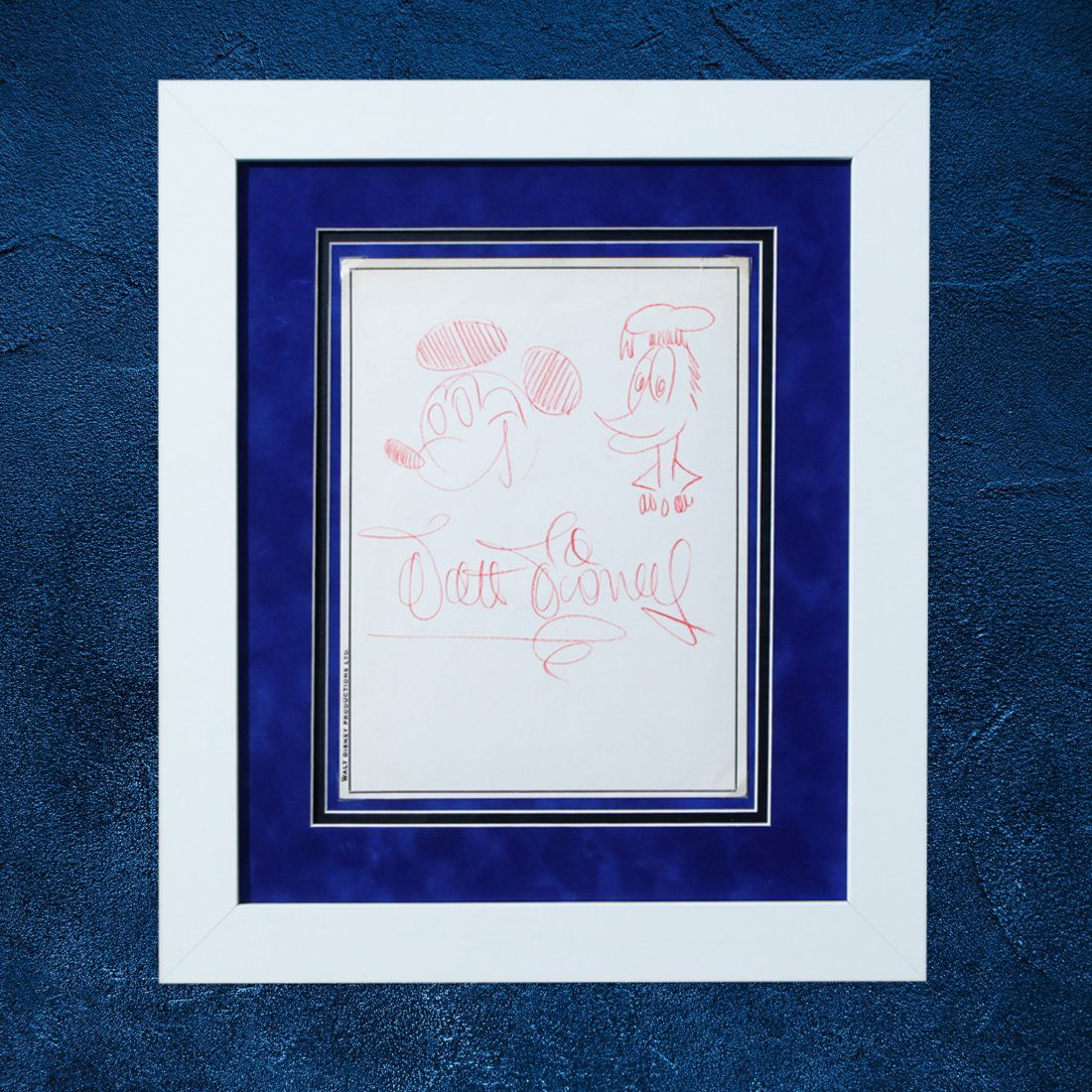 Walt Disney's Signed Sketches of Mickey Mouse (1 of 6)