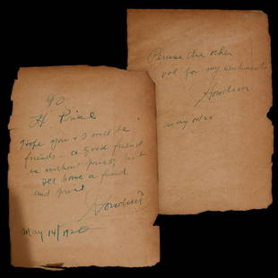 Harry Houdini Signed The Conjurers' Magazine 1 & 2: Harry Houdini Signed "The Conjurers' Magazine" - Volumes 1 and 2 Book. Step right up and prepare to be spellbound as we present an artifact of immense historical and cultural significance - a signed s