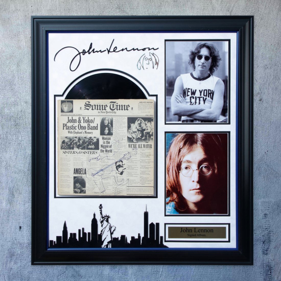 John Lennon Signed "Some Time In New York City" LP (1 of 6)