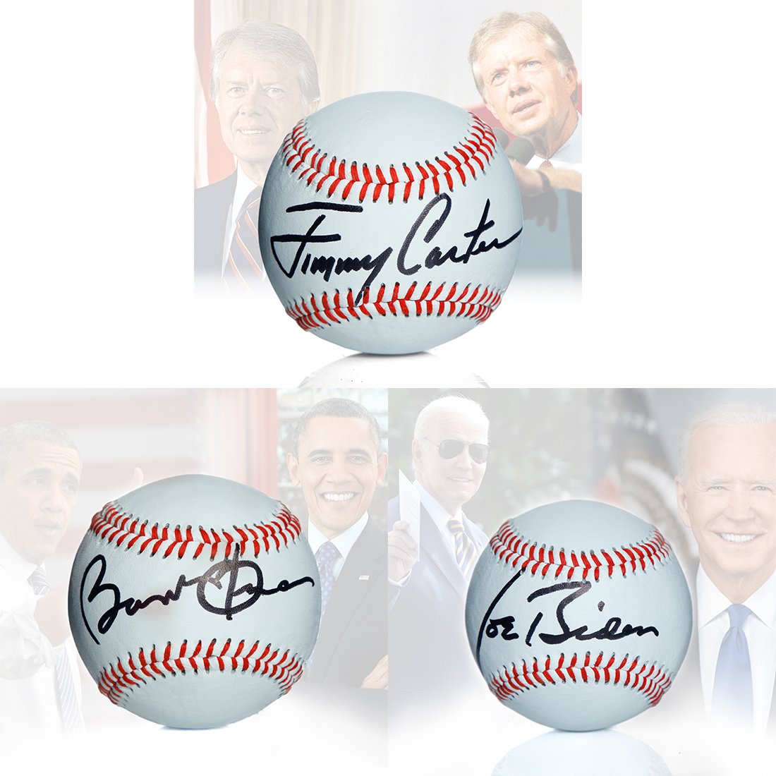 3 President Signed OL Balls: Carter, Obama & Biden (1 of 13)