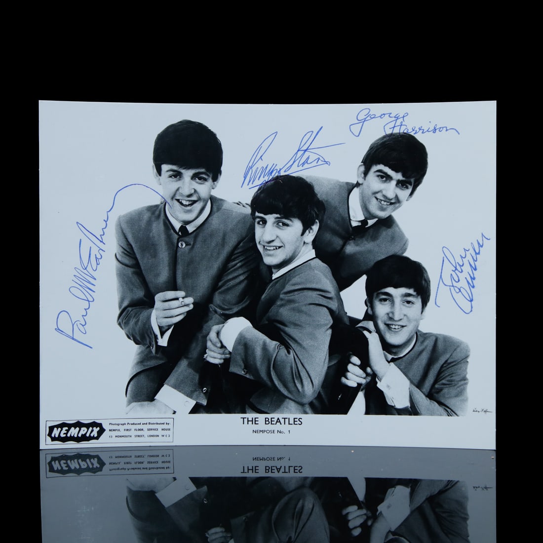 Beatles Signed Nempix Nempose No. 1 Photograph (1 of 2)
