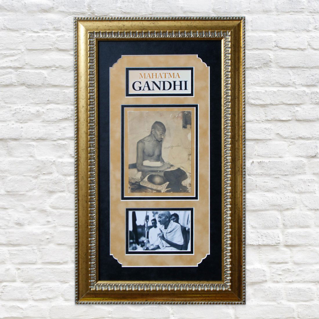 Extraordinary Mahatma Gandhi Signed 6x8 Image (1 of 5)