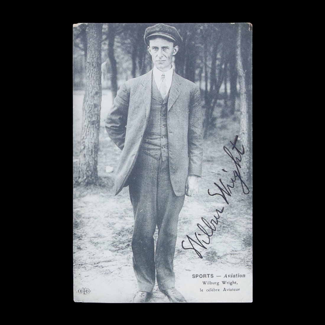 Wilbur Wright Signed Vintage French Postcard (1 of 1)