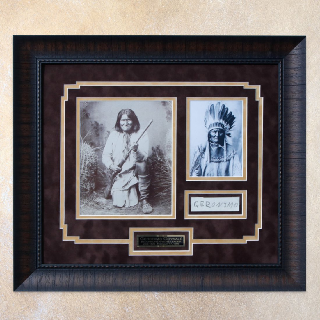 Exceptionally Rare Chief Geronimo Signed Cut (1 of 5)