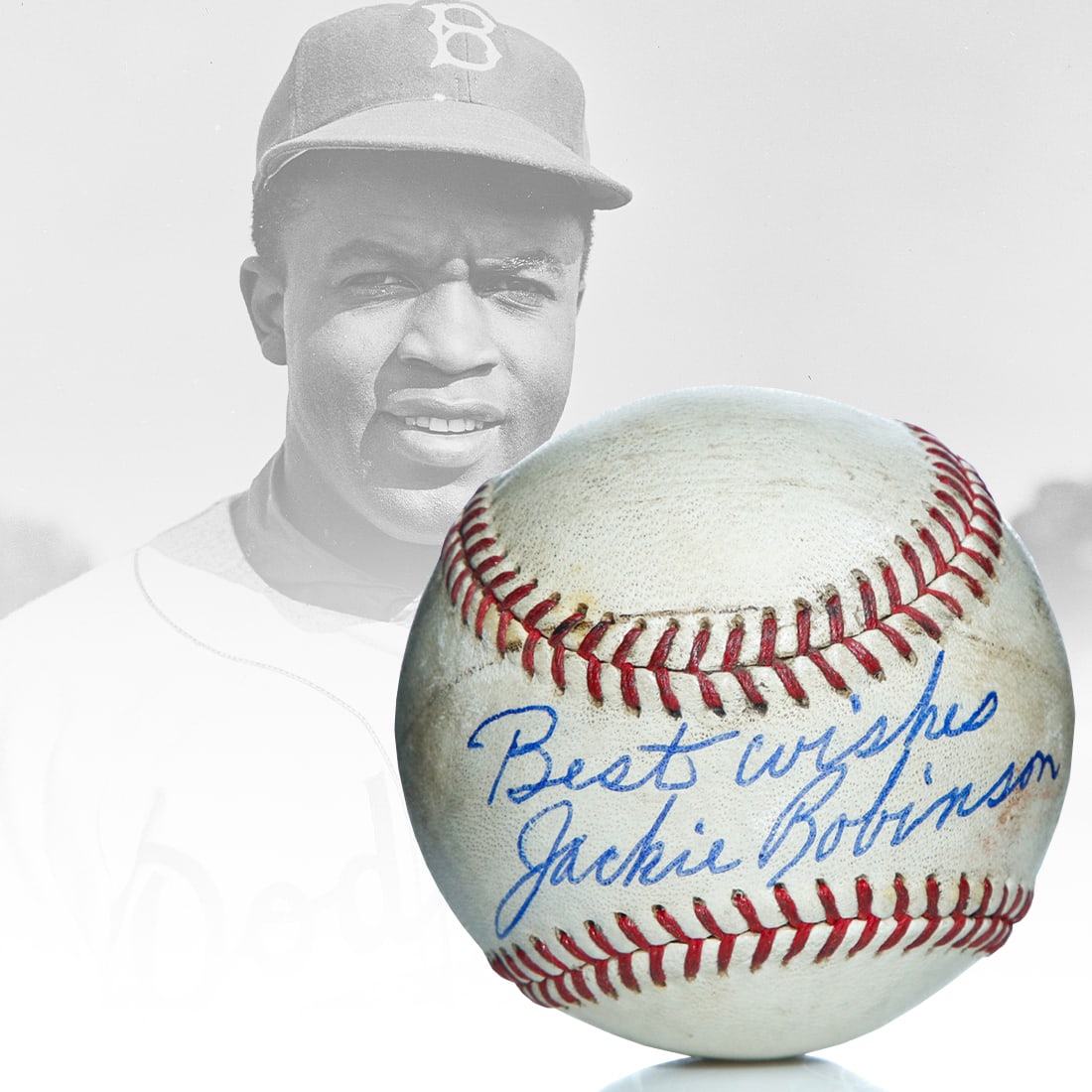 Jackie Robinson Signed & Inscribed ONL Baseball (1 of 7)