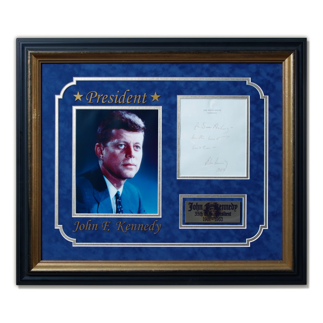 John Kennedy Signed Note on White House Stationary (1 of 4)