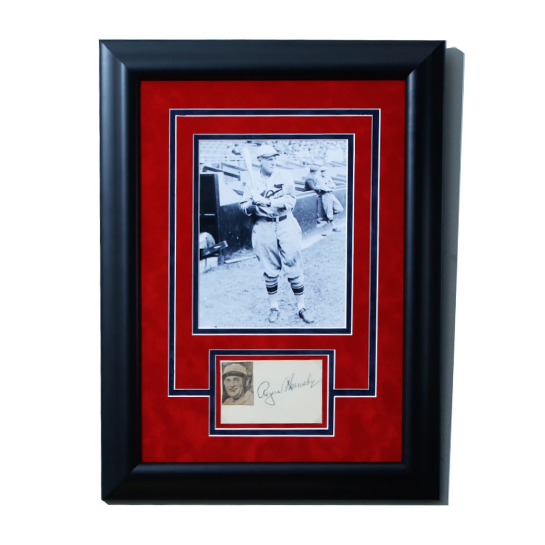 Rogers Hornsby Signed Postal Card (1 of 5)