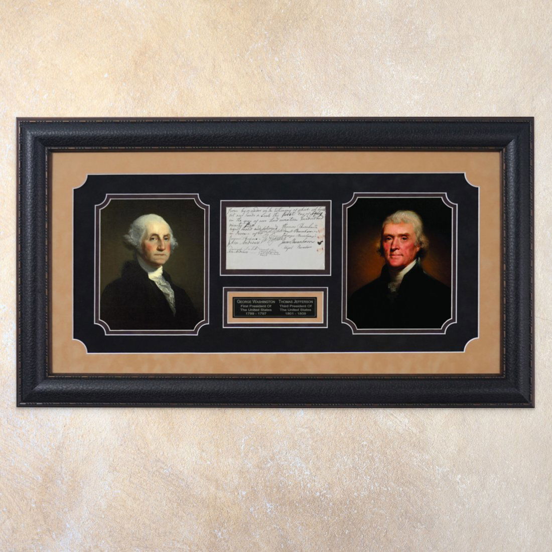 George Washington & Thomas Jefferson Signed Doc (1 of 6)
