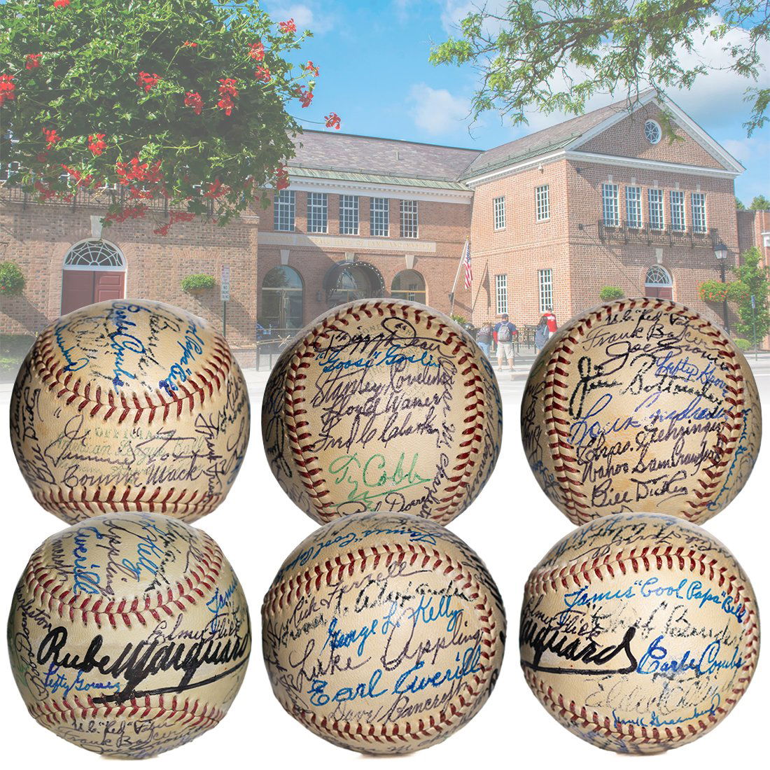 34 Hall of Famers Signed OAL William Harridge Reach Baseball (1 of 8)