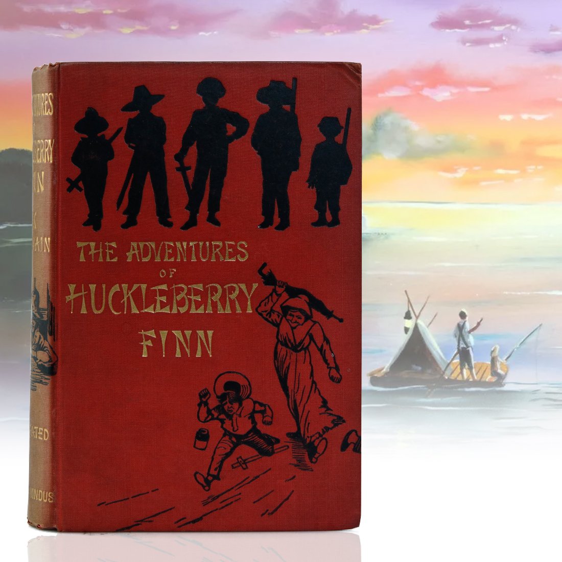 Mark Twain Signed Huck Finn Book 1888 (1 of 7)