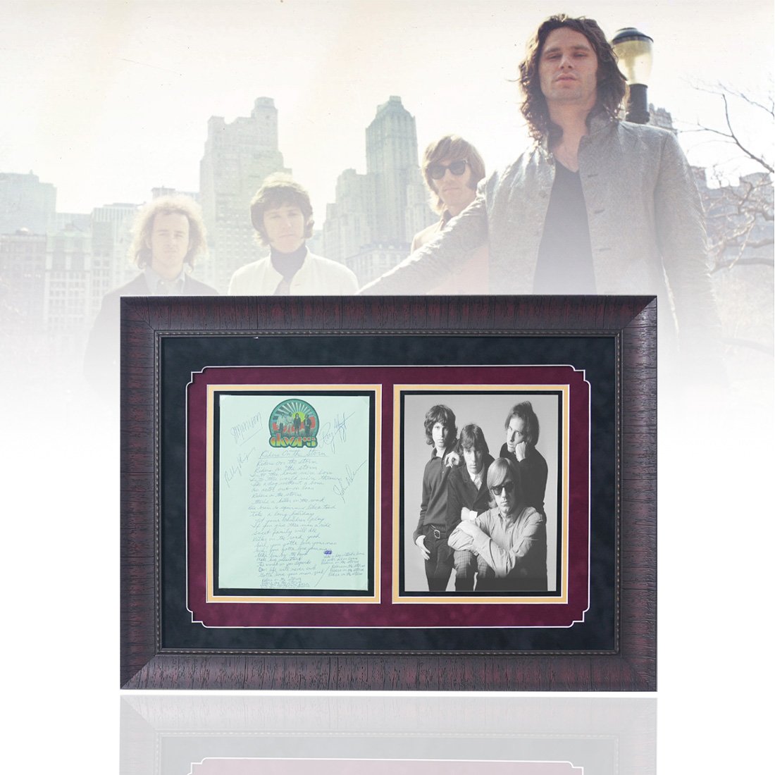 The Doors Signed "Riders on the Storm" Lyrics (1 of 5)