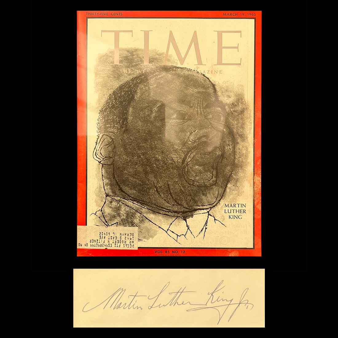 Martin Luther King Jr. Signed Document Cut (1 of 5)