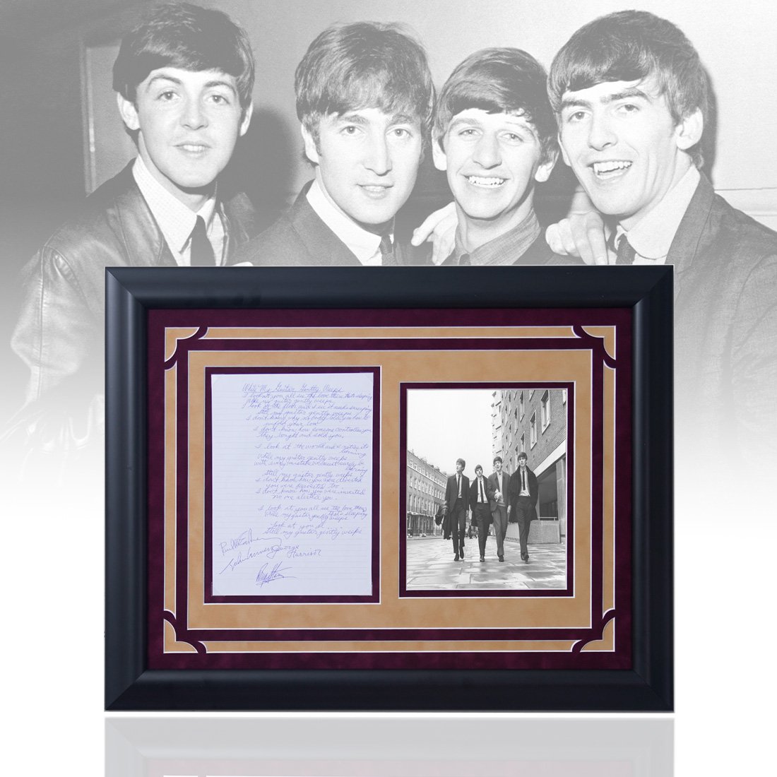 Beatles Signed While My Guitar Gently Weeps Lyrics (1 of 5)