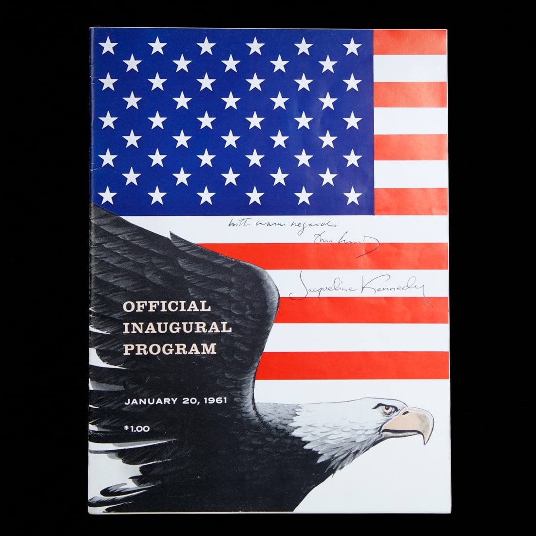 John & Jackie Kennedy Signed '61 Inaugural Program (1 of 3)