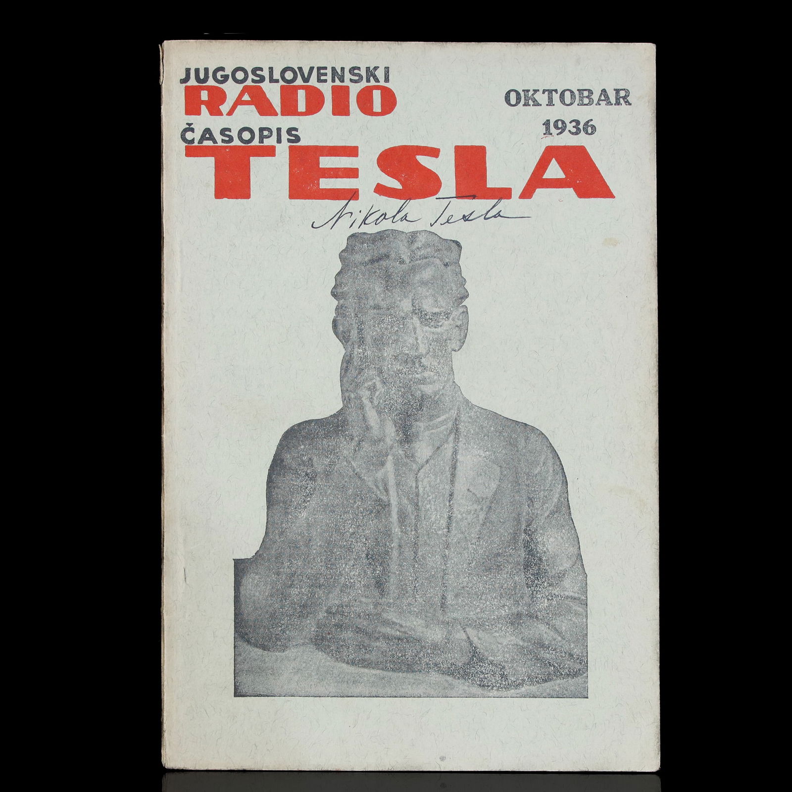 Nikola Tesla Signed 1936  Technical Publication (1 of 3)