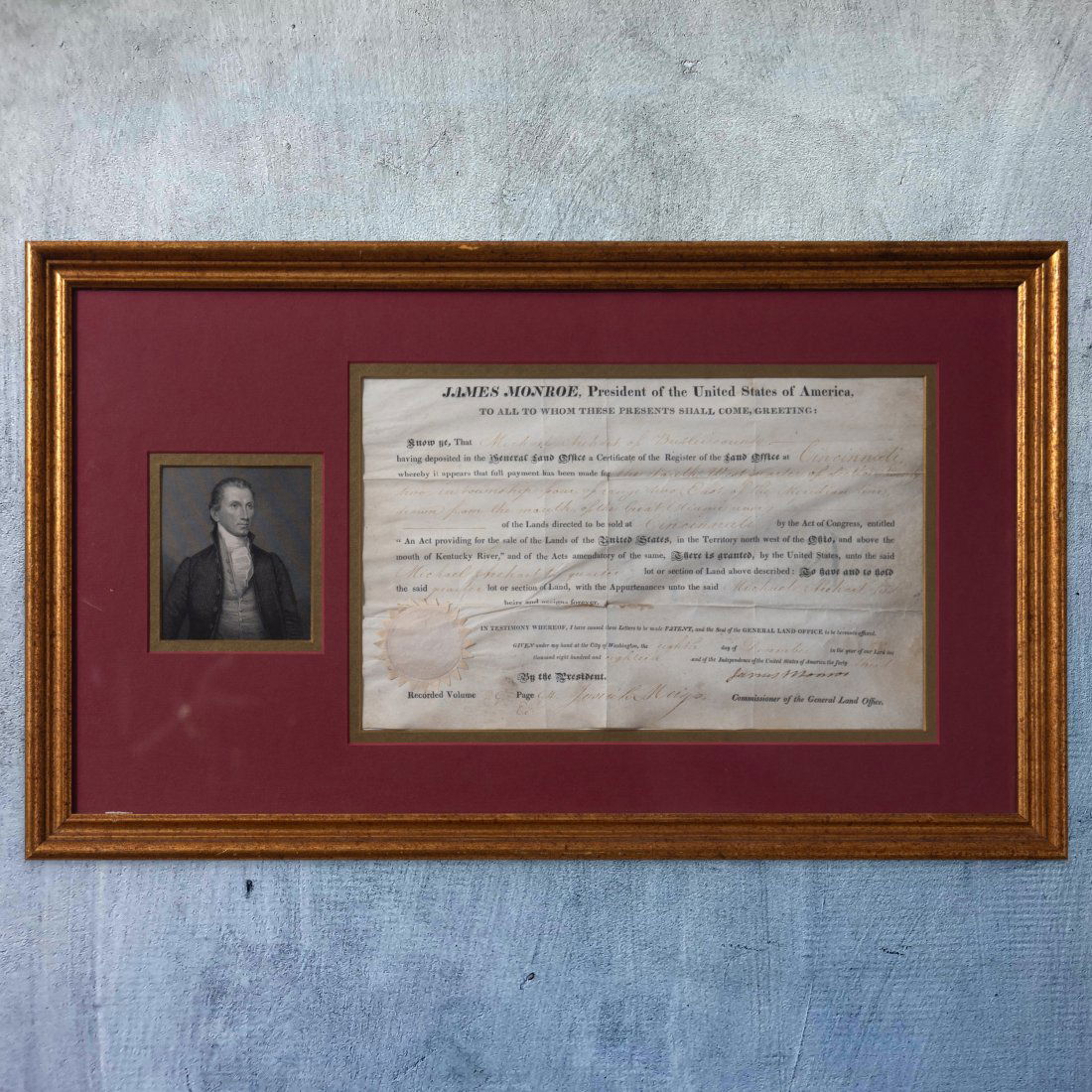 James Monroe Signed Presidential Document (1 of 5)