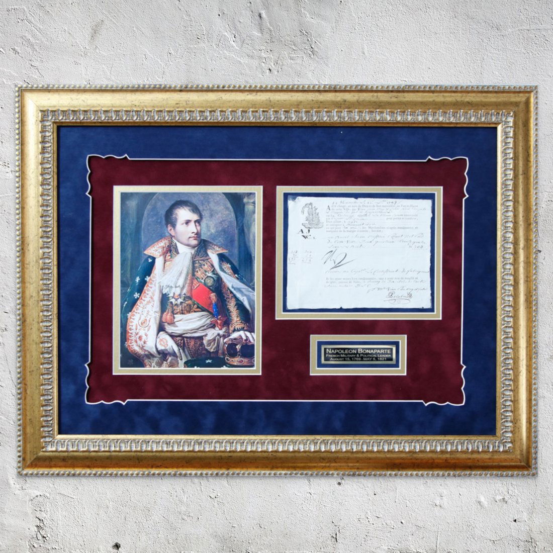 Napoleon Bonaparte Initialed 1799 Shipping Doc. (1 of 8)