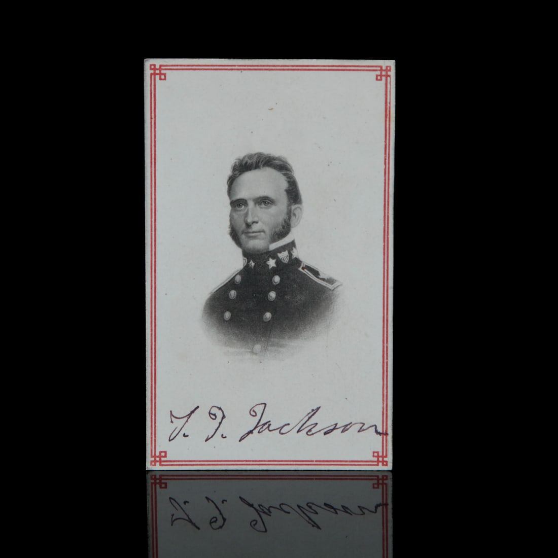 Stonewall Jackson Signed CDV As Young Officer (1 of 1)