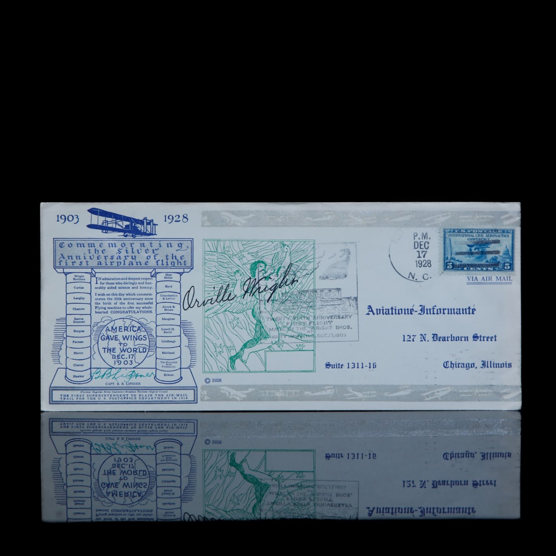 Orville Wright Signed commemorative Envelope (1 of 3)