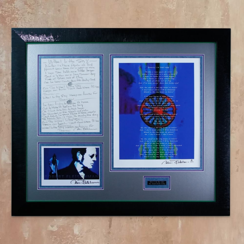 "Wheel in the Sky" Signed Handwritten Lyrics (1 of 8)