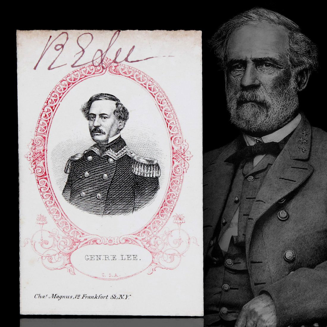 Robert E. Lee Signed Printed Card (1 of 2)
