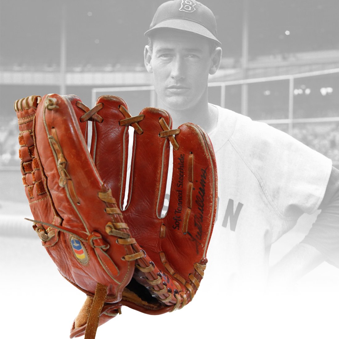 Ted Williams Signed Youth Glove (1 of 7)