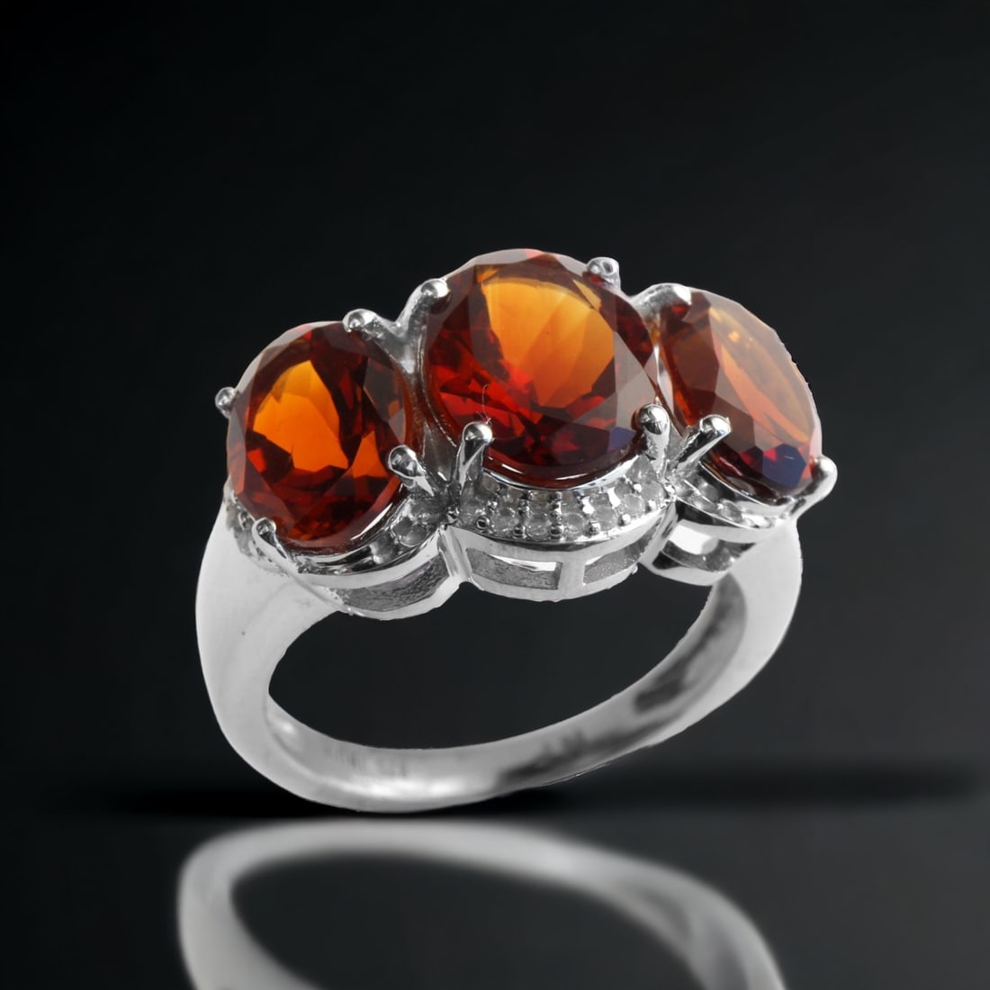 Sun-Kissed Madeira Citrine Sterling Silver Ring (1 of 1)