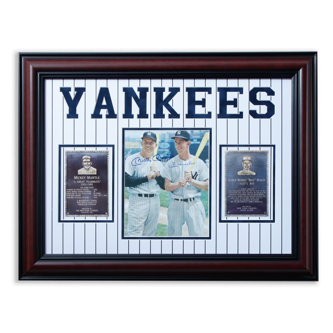 Mickey Mantle & Billy Martin Signed 8x10 Photo (1 of 3)