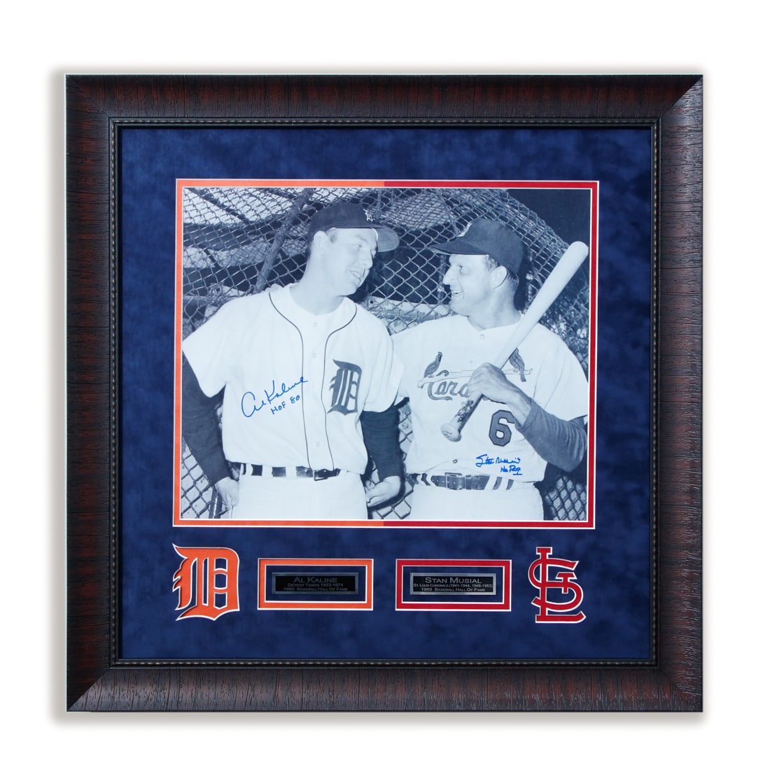 Al Kaline and Stan Musial Signed 16x20 Photograph (1 of 5)