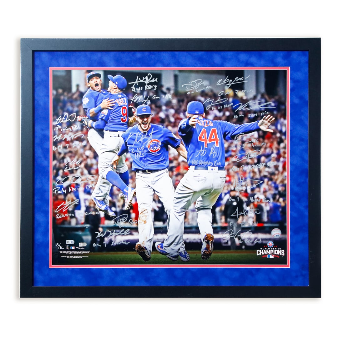 "Cubs Break The Curse" Signed by 20 Players (1 of 5)
