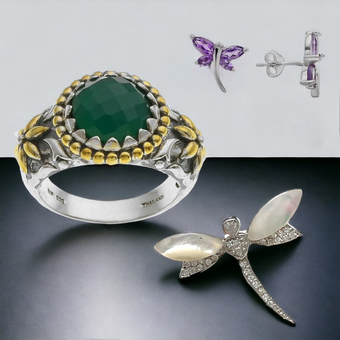 Enchanting Amethyst Butterfly Set (1 of 1)