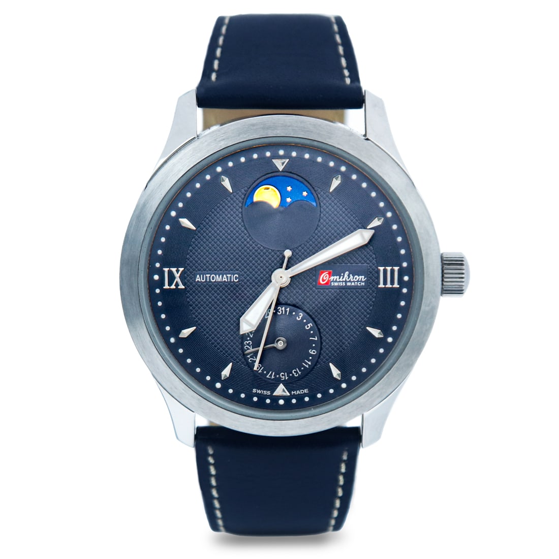 Omikron Moon Phase Swiss Made Automatic Watch (1 of 3)